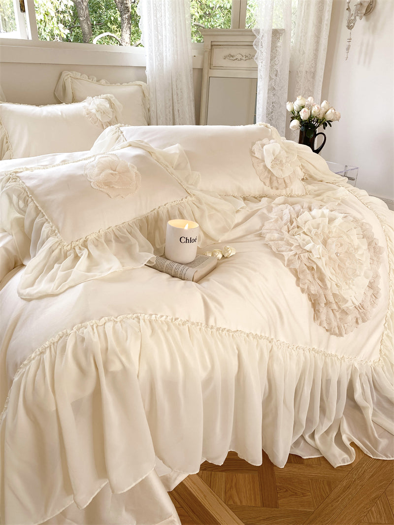 Rosemary Luxury Egyptian Cotton Handmade Royal Bedding Set - DARIYA HOME