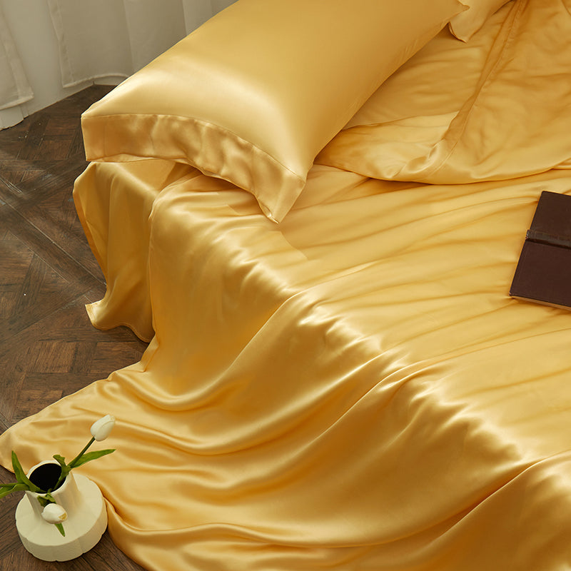 Thana Apache Mulberry Silk Luxury Bedding Set - DARIYA HOME