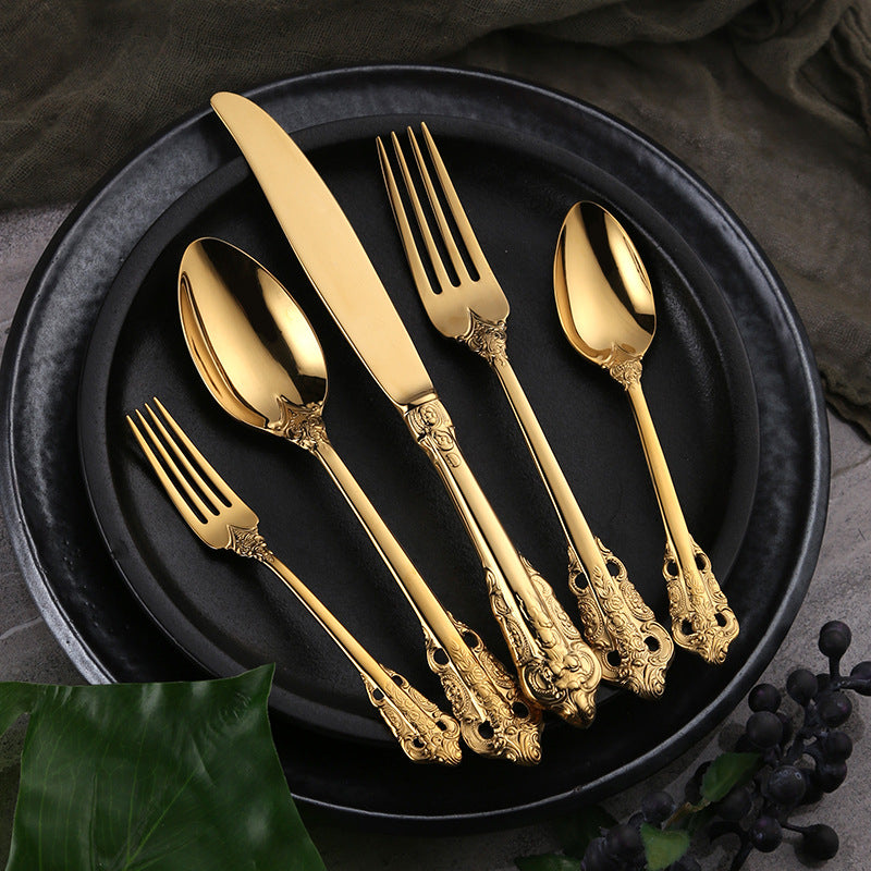 Louise Gold Luxury Flatware Set - DARIYA HOME