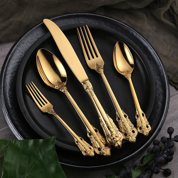 Louise Gold Luxury Flatware Set - DARIYA HOME