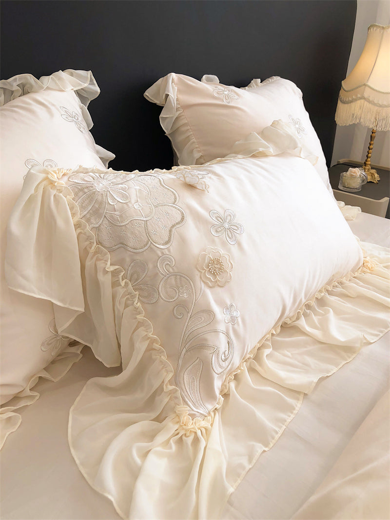 Farah Rodeo Dust Luxury 1000TC Egyptian Cotton Royal Embroidery Duvet Bedding Set - DARIYA HOME