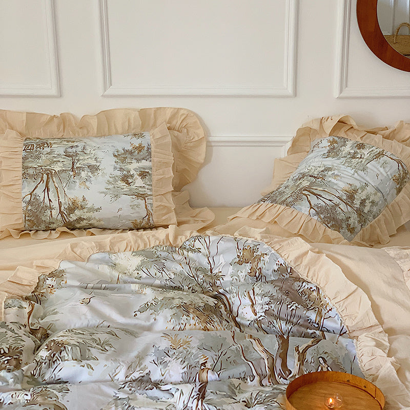 Vintage Forest Yarndyed Cotton Bedding Set - DARIYA HOME