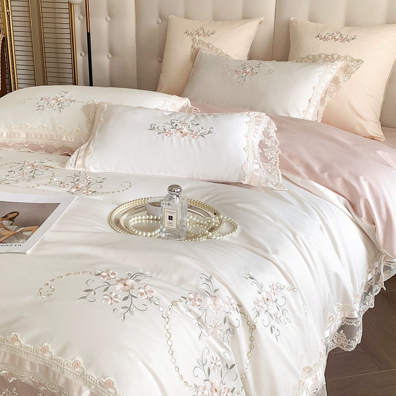 Josephine Flowers 1200TC Egyptian Cotton Royal Duvet Bedding Set - DARIYA HOME