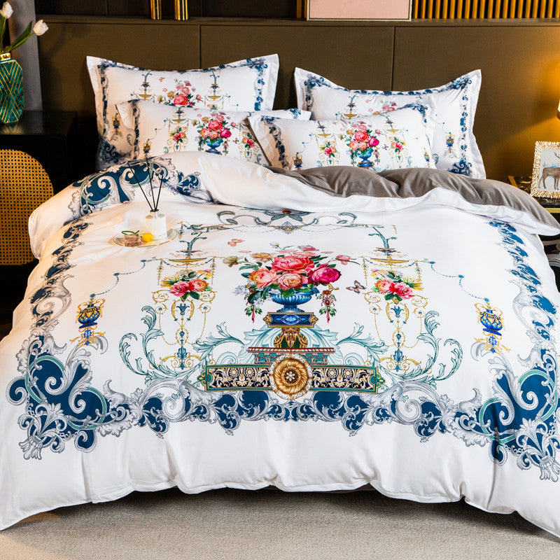 Tayah 400TC Egyptian Cotton Printed Duvet Bedding Set - DARIYA HOME