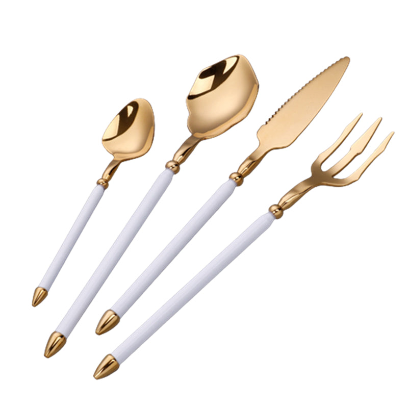 Amani Gold White Luxury Cutlery Set - DARIYA HOME