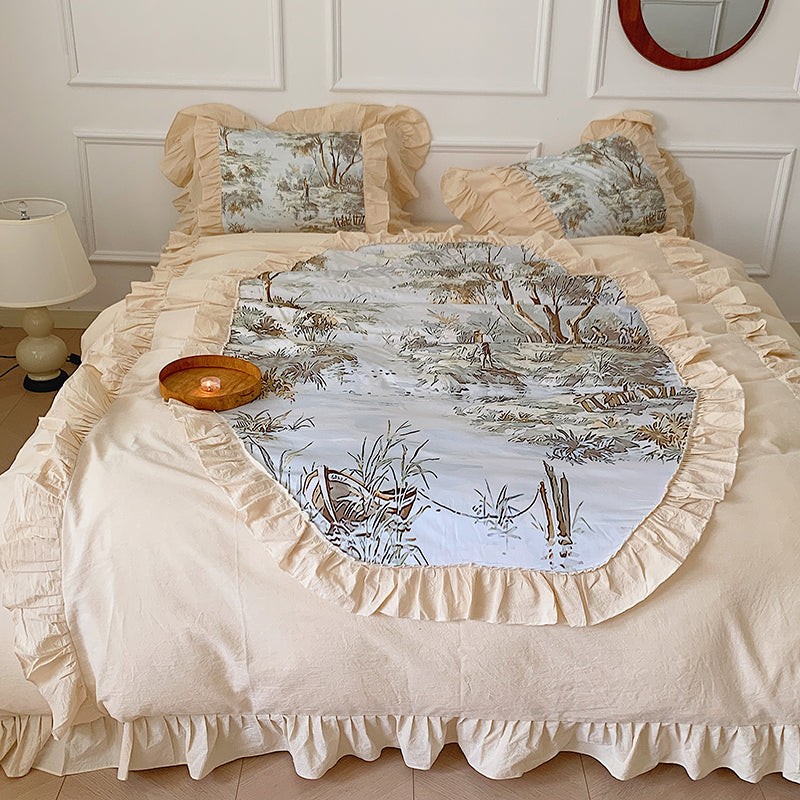 Vintage Forest Yarndyed Cotton Bedding Set - DARIYA HOME